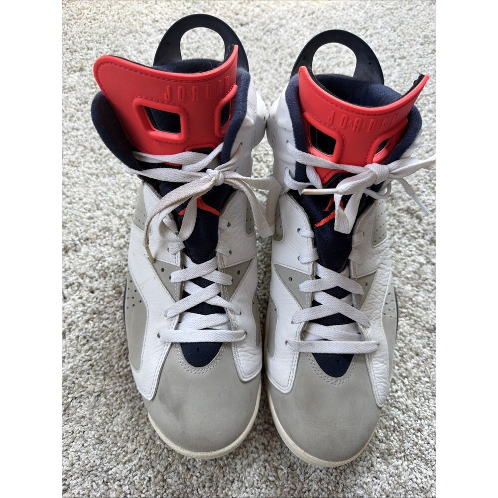 Nike Air Jordan 6 Retro Tinker White Infrared Neutral Grey 384664-104 Size 11